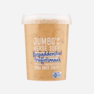 Bospaddenstoelen met truffel soep