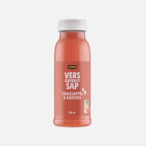 Fruitsap sinaasappel aardbei